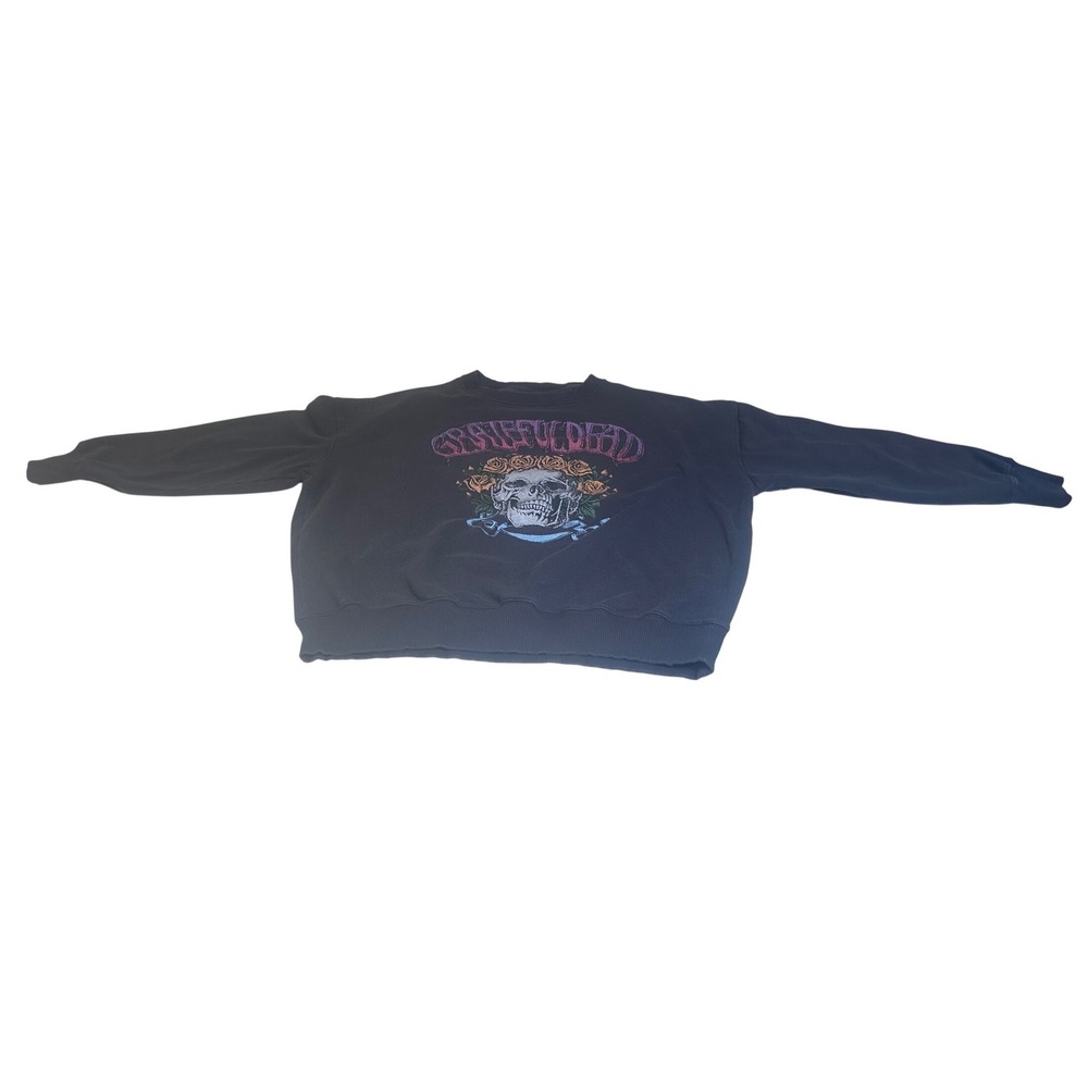 American Eagle Grateful Dead Skull Roses Graphic Sweatshirt Medium Oversize - Picture 2 of 6